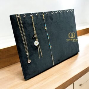 Suede Chain Hook Display Stand