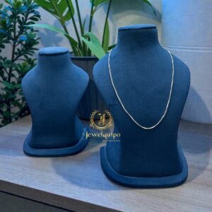 Blue Suede Neck Display Stand