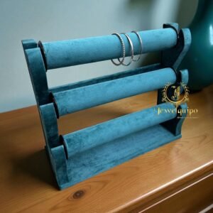 3- Rod Bangle Stand ( Teal -Green)