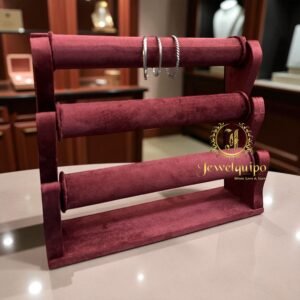 3-Rod bangle Stand Maroon