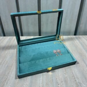 Earring Stock Box  ( Teal Green)