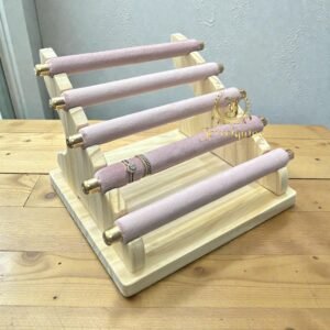 Wooden Ring Display Stand (Rosegold)