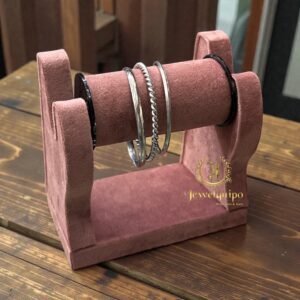 Suede Gol Bangle Stand ( Rosegold )
