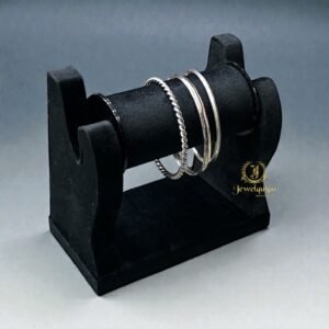 Suede Gol Bangle Stand ( Black)