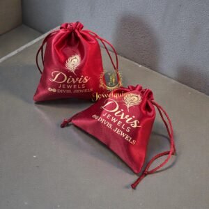 Maroon Satin Potli ( Pack of 25)