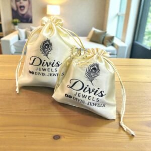 Cream Satin Potli ( Pack of 25)