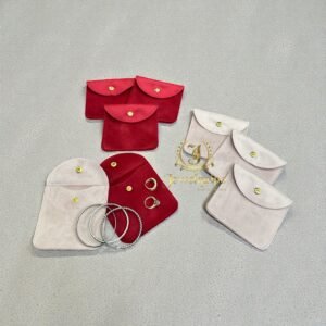 Suede Button Pouches ( Pack of 10)