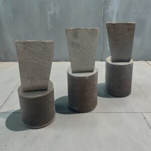 Grey Cylinder Earring Stand ( Set of 3)