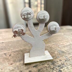 Tree Earring Display (White)