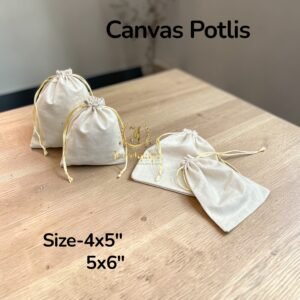 Canvas potli (4x5")( Pack of 25)