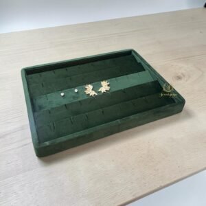 Green Earring Display Tray