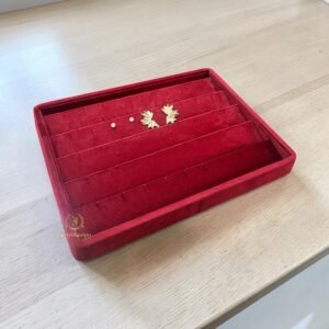 Maroon Earring Display Tray